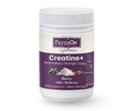 Supplement container labeled 'FreshOn Wellness Creatine+' on a white background